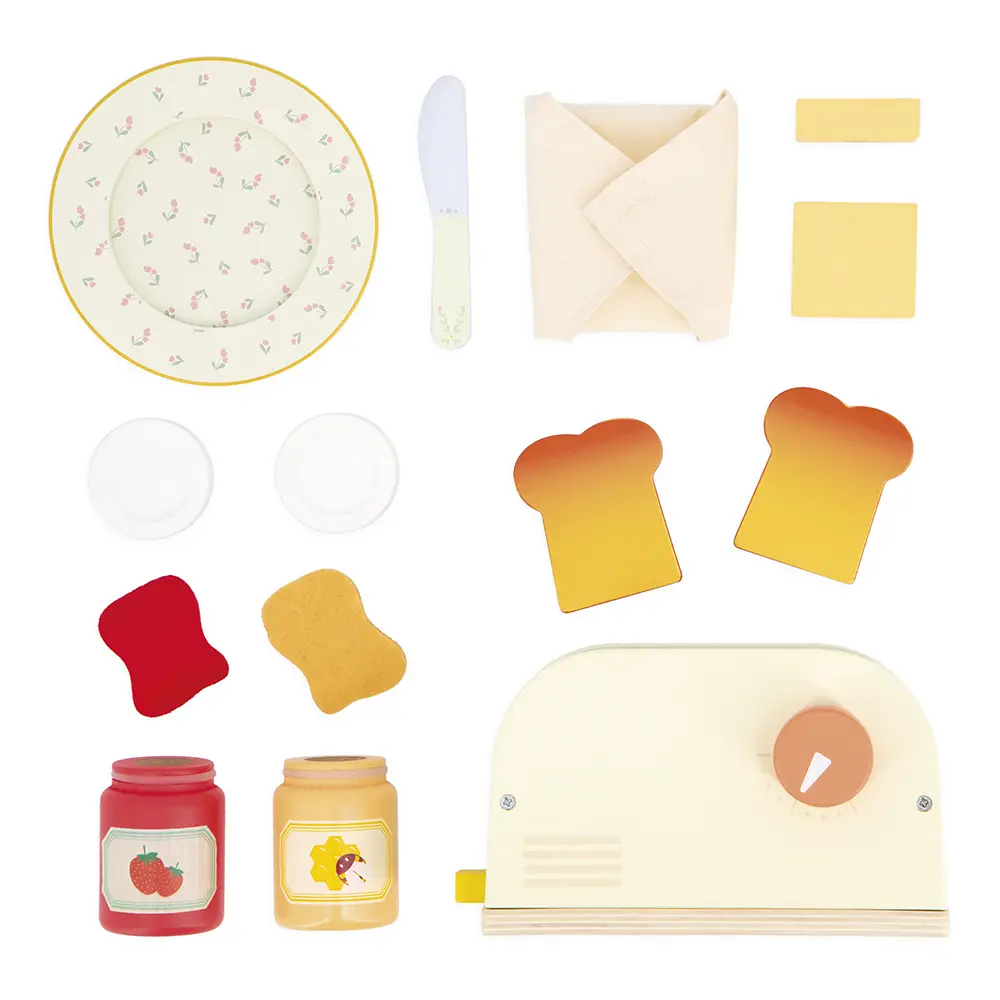 Janod Janod Cottage Chic Toaster Breakfast Set