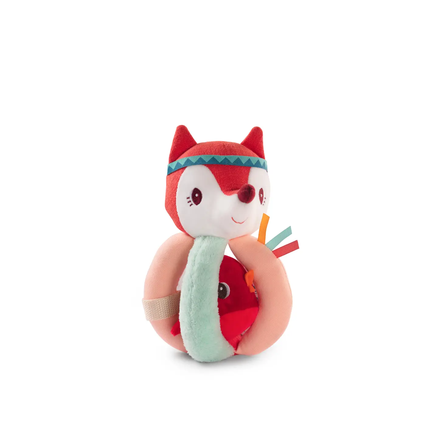 Janod Janod Alice The Fox Plush Activity Rattle with Handles
