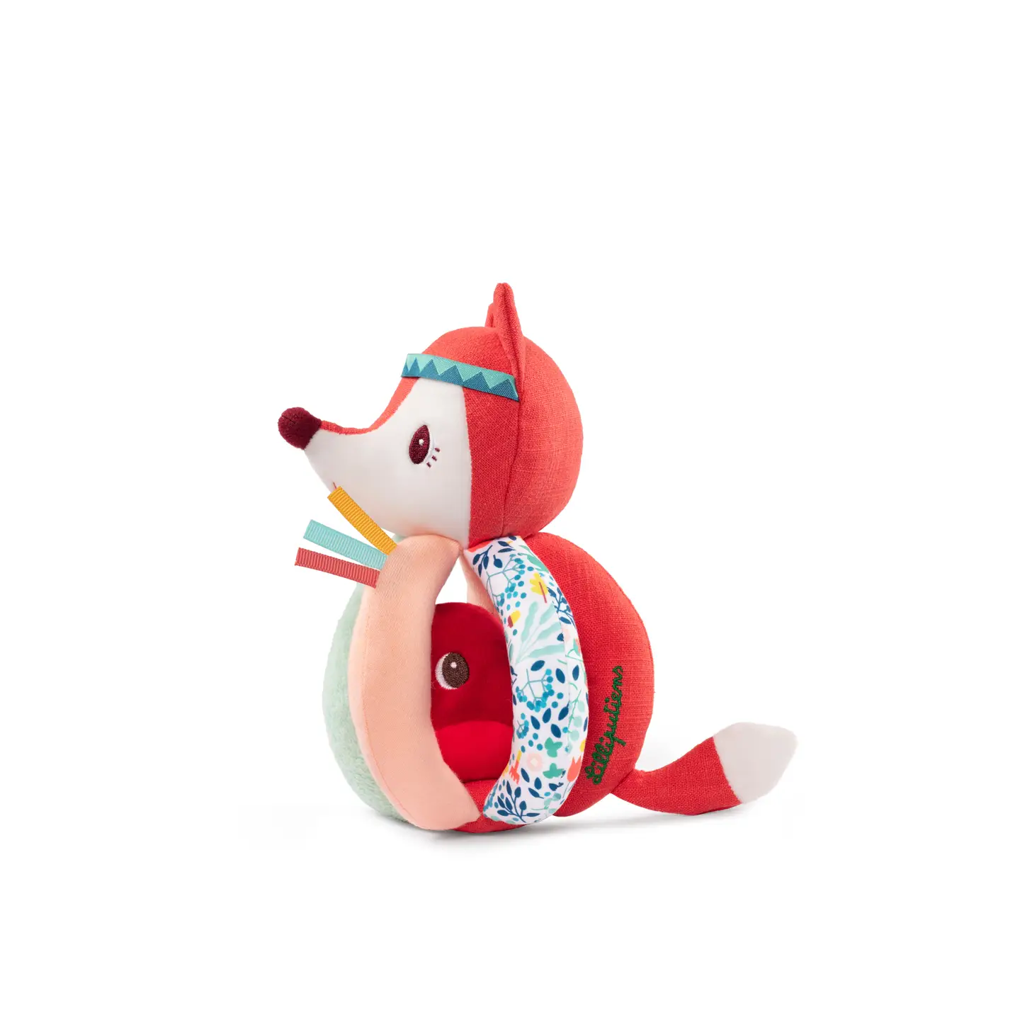 Janod Janod Alice The Fox Plush Activity Rattle with Handles