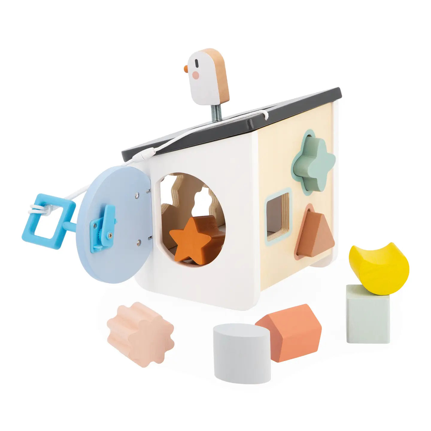 Janod Janod Sweet Cocoon-Bird House Shape Sorter