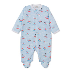 kissy kissy Kissy Kissy PJs Beach Pups Zip Footie