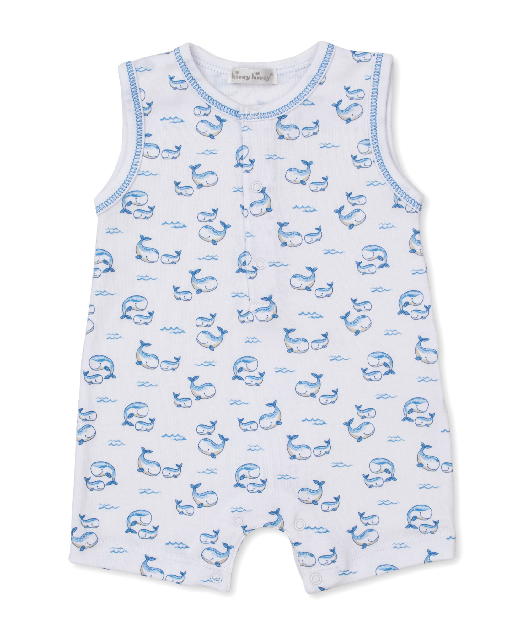 kissy kissy Kissy Kissy Whale Pods Sleeveless Playsuit