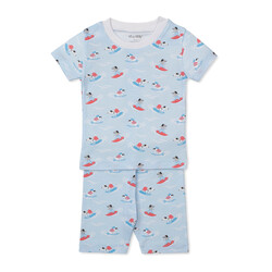 kissy kissy Kissy Kissy Beach Pups Pjs Set