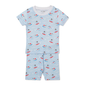 kissy kissy Kissy Kissy Beach Pups Pjs Set