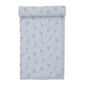 kissy kissy Kissy Kissy Puppy Family Blanket - Blue