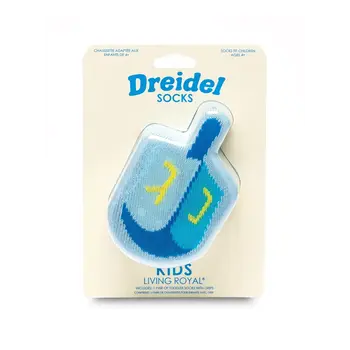 Living Royal 3D Packaged Crew Socks - Kids - Dreidel 4+