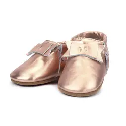 Zutano Leather Bow Moccasins