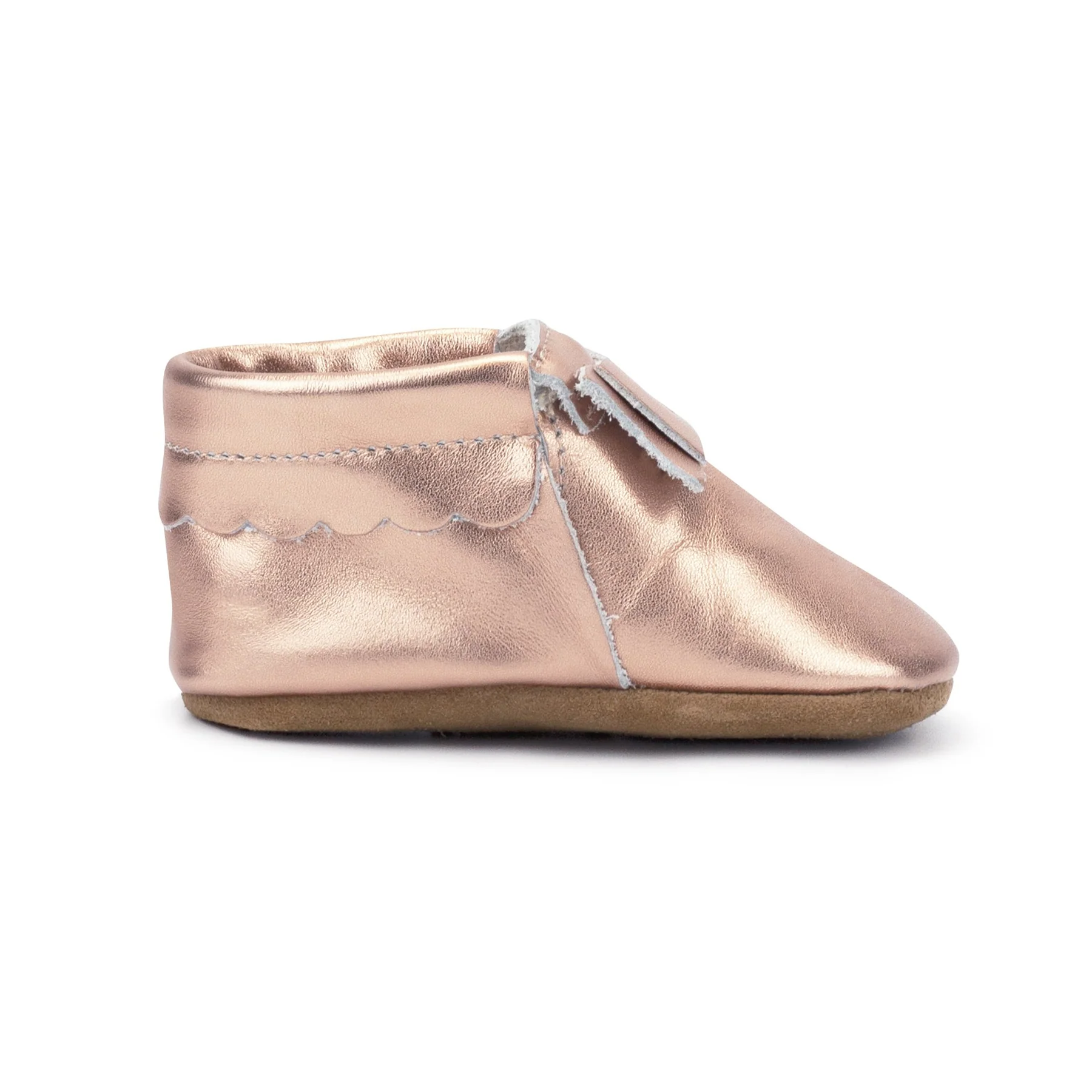 Zutano Leather Bow Moccasins