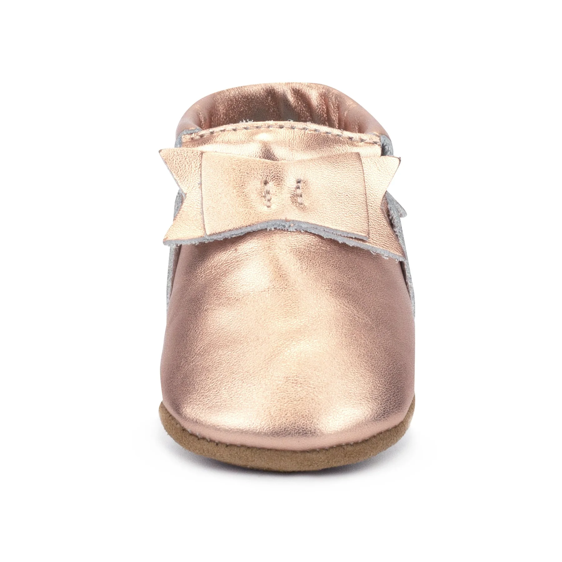 Zutano Leather Bow Moccasins