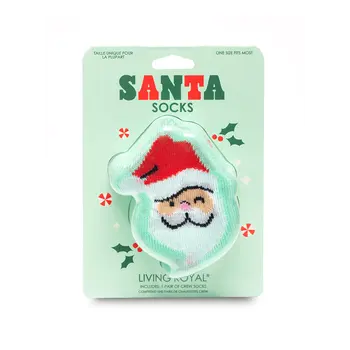 Living Royal 3D Packaged Crew Socks - Kids - Santa 4+