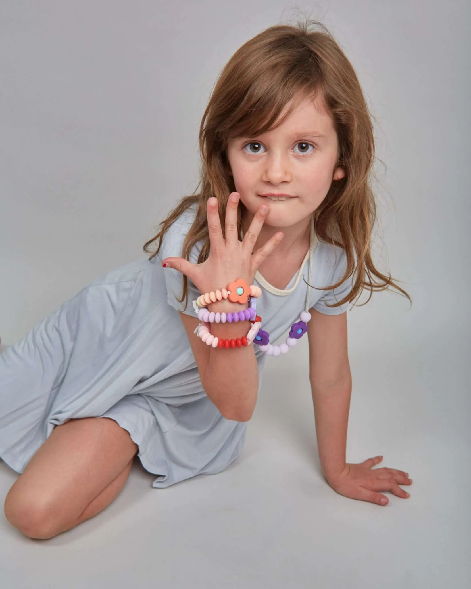 January Moon January Moon Plum Daisy Sensory Bracelet