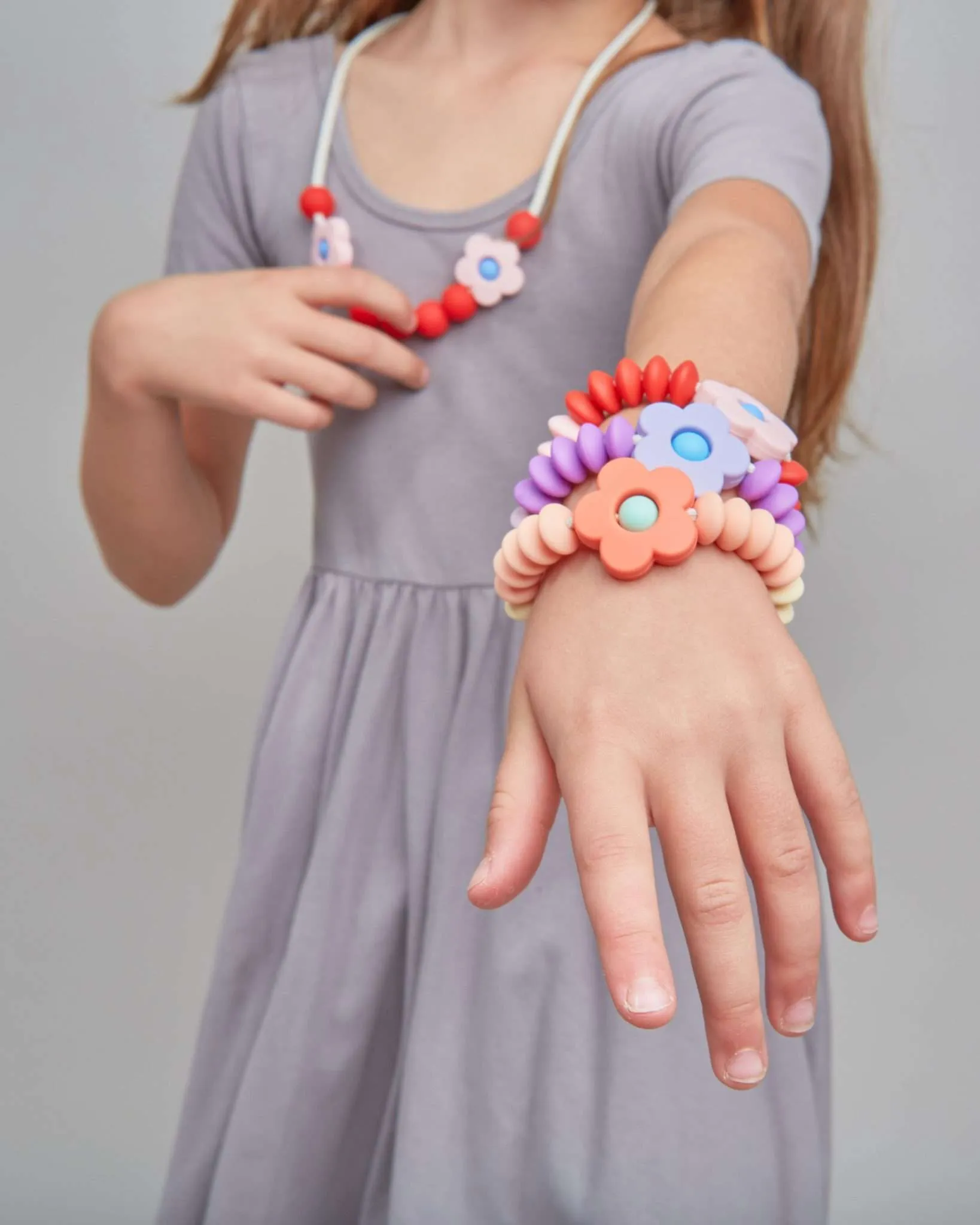 January Moon January Moon Plum Daisy Sensory Bracelet