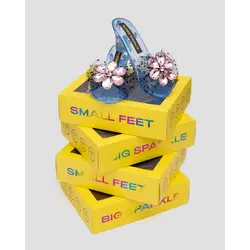 Super Smalls Pink Flower Gem Play Shoes