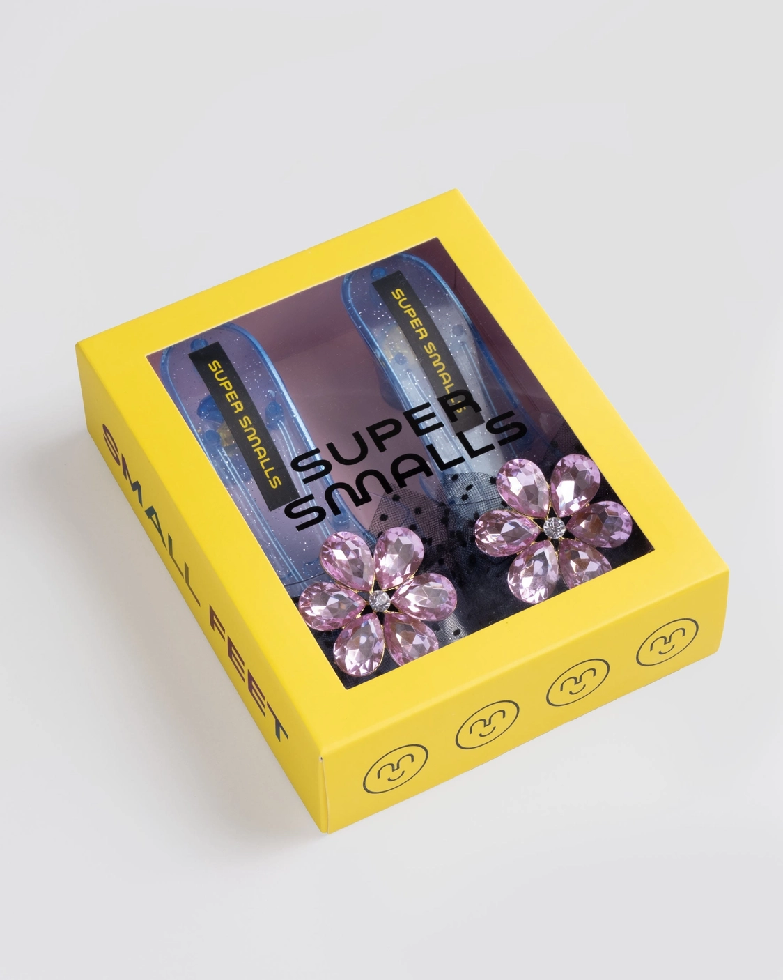 Super Smalls Pink Flower Gem Play Shoes