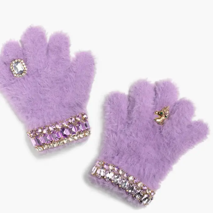 Super Smalls Lavender Dreams Jeweled Gloves