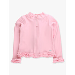 RuffleButts Rufflebutts Active Full Zip Ruffle Jacket