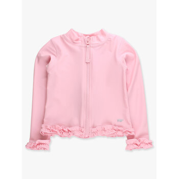 RuffleButts Rufflebutts Active Full Zip Ruffle Jacket