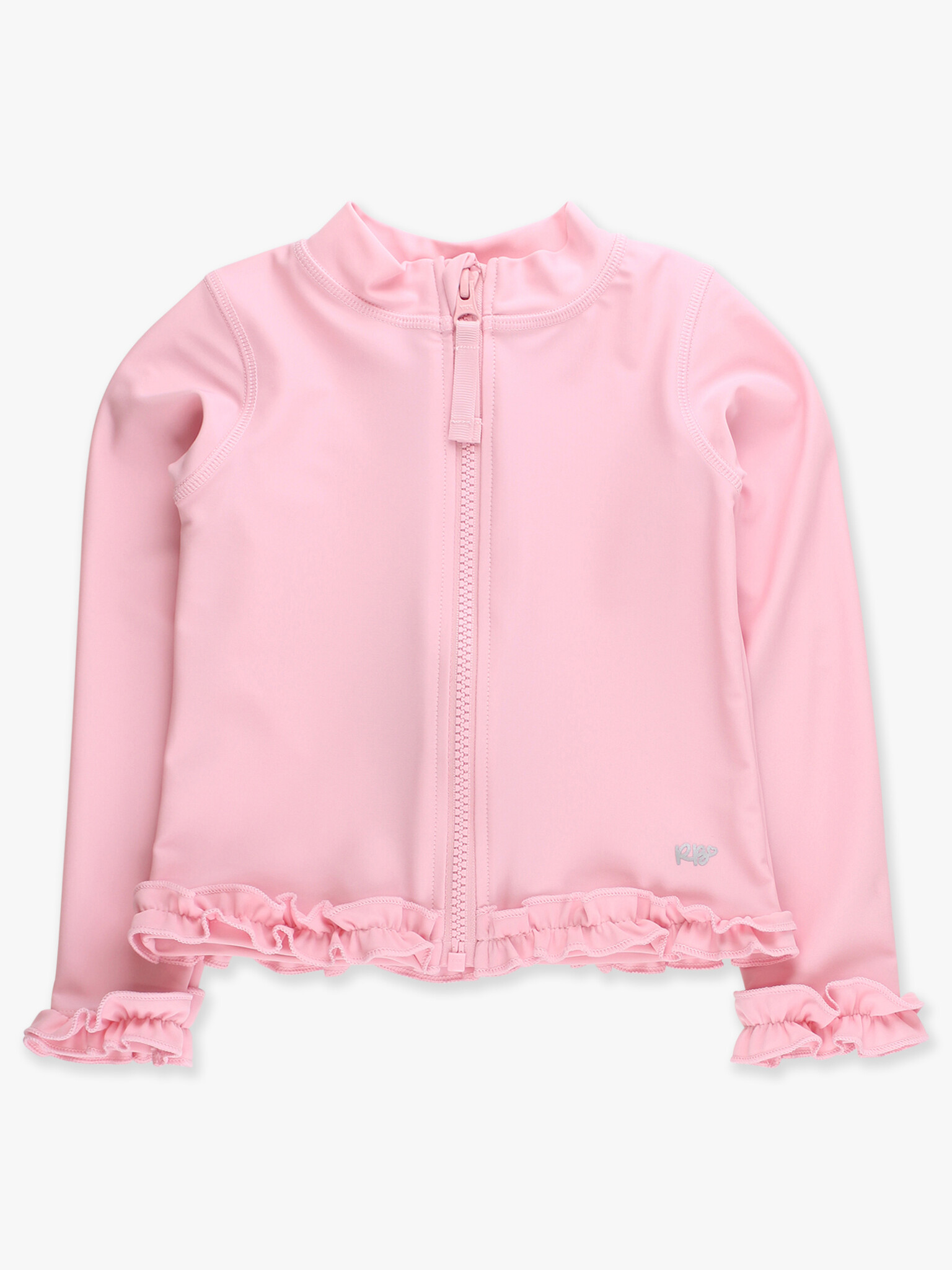 RuffleButts Rufflebutts Active Full Zip Ruffle Jacket