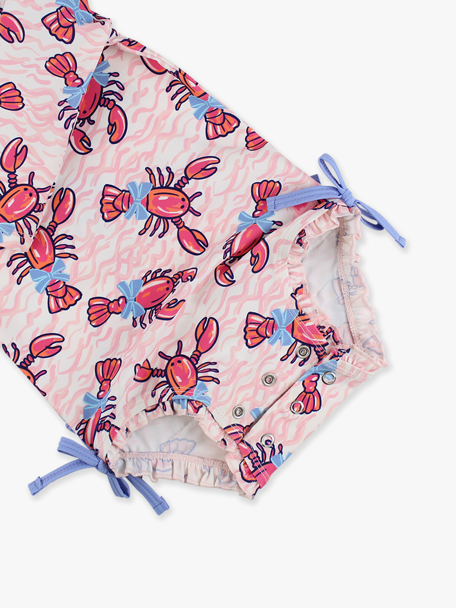 RuffleButts Rufflebutts Long Sleeve Lobster Rashguard