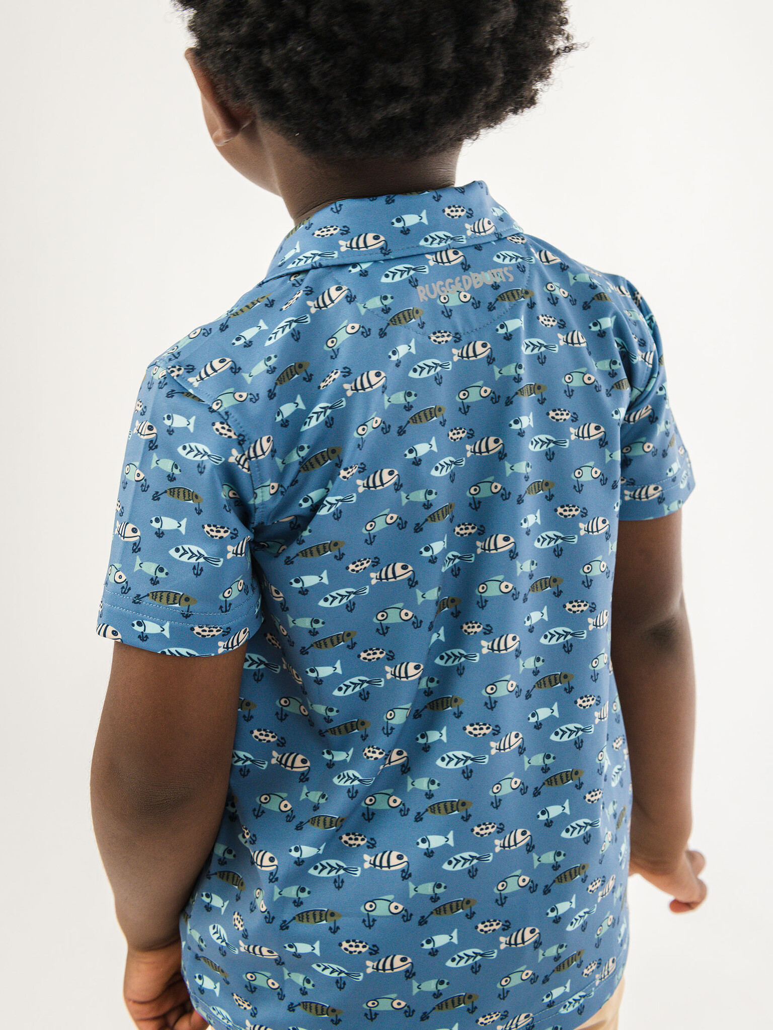 RuffleButts Rufflebutts Knit Short Sleeve Performance Polo