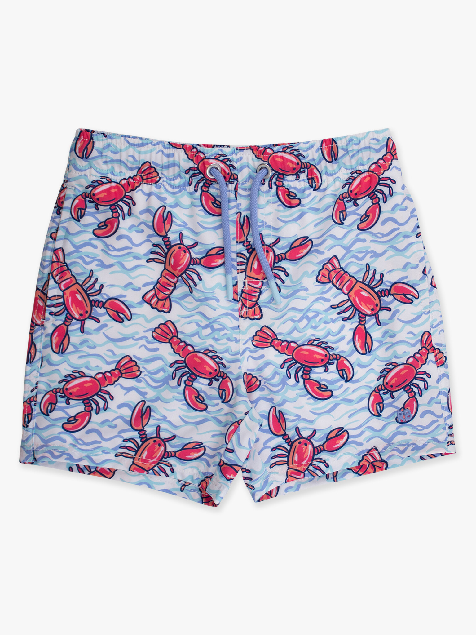 RuffleButts Rufflebutts Performance Hybrid Lobster Swim Trunks
