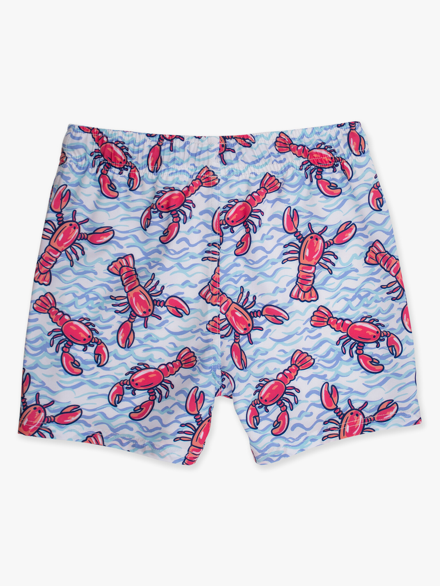 RuffleButts Rufflebutts Performance Hybrid Lobster Swim Trunks