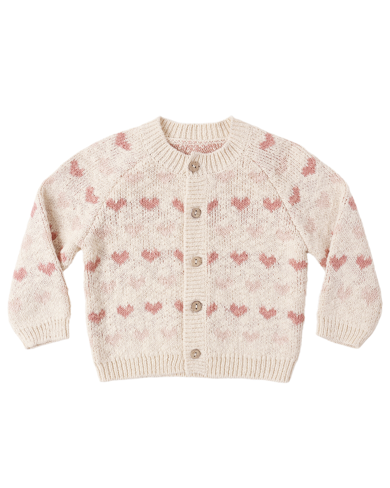 Quincy Mae Quincy Mae Knit Heart Cardigan