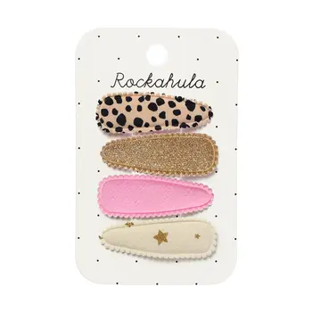 Rockahula Leopard Fabric Clip Set