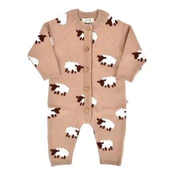 Dear Hayden Baa Baa Sheep Jacquard Romper