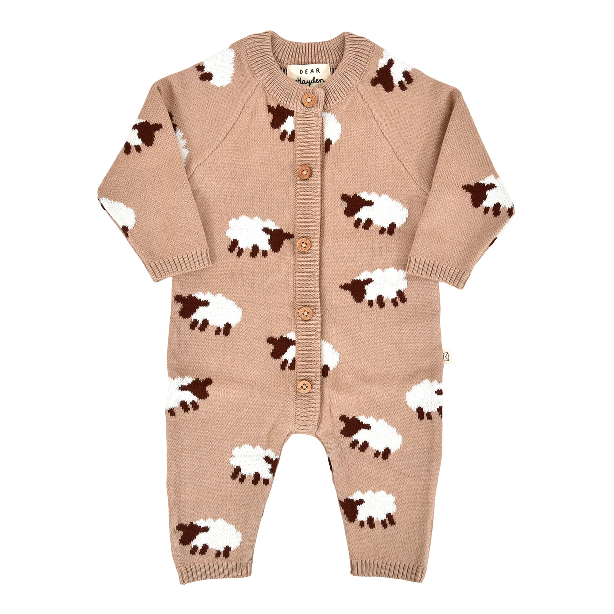 Dear Hayden Dear Hayden Baa Baa Sheep Jacquard Romper