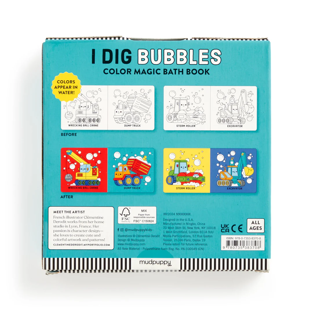 Chronicle Books I Dig Bubbles! Color Magic Bath Book