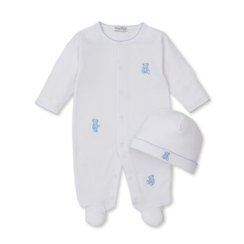 kissy kissy Kissy Kissy Teddy Bear Footie with Hat Set