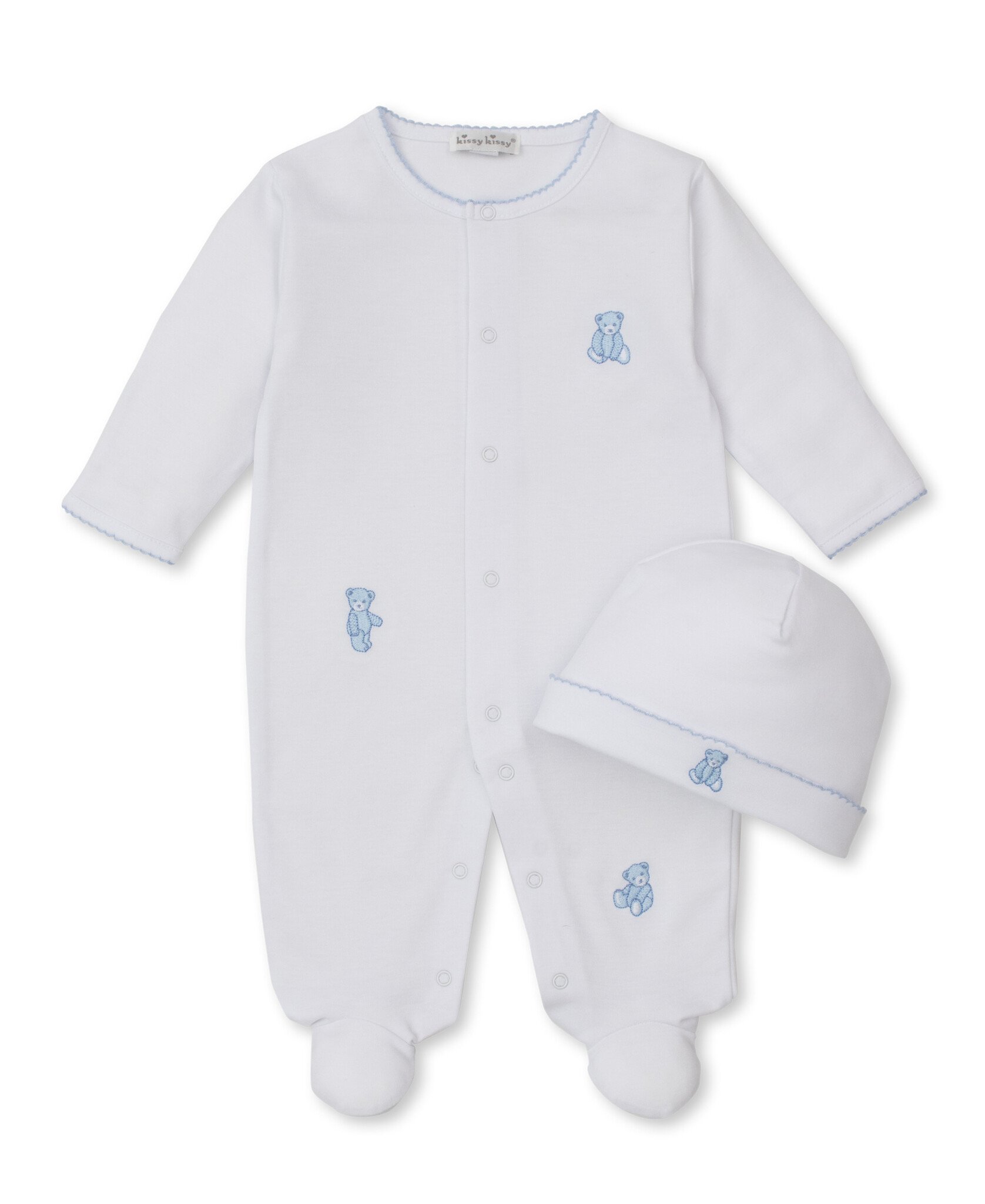 kissy kissy Kissy Kissy Teddy Bear Footie with Hat Set