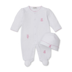 kissy kissy Kissy Kissy Teddy Bear Footie with Hat Set