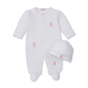 kissy kissy Kissy Kissy Teddy Bear Footie with Hat Set