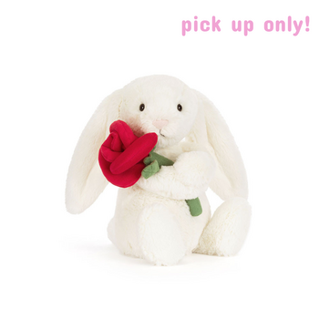 JellyCat Jellycat Cream Bunny with Rose