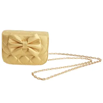 Gold Metallic Bow Purse