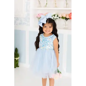 Mila & Rose Mila & Rose Blooming in Blue Tank Tutu Dress