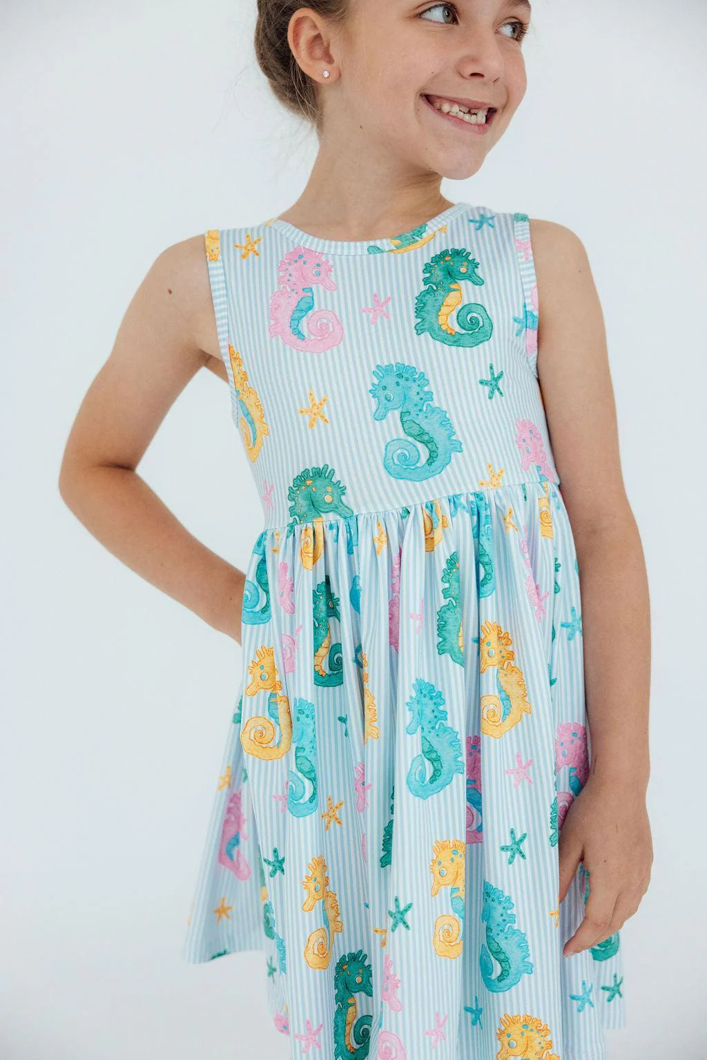 Mila & Rose Mila & Rose Seahorse Swirl Tank Twirl Dress