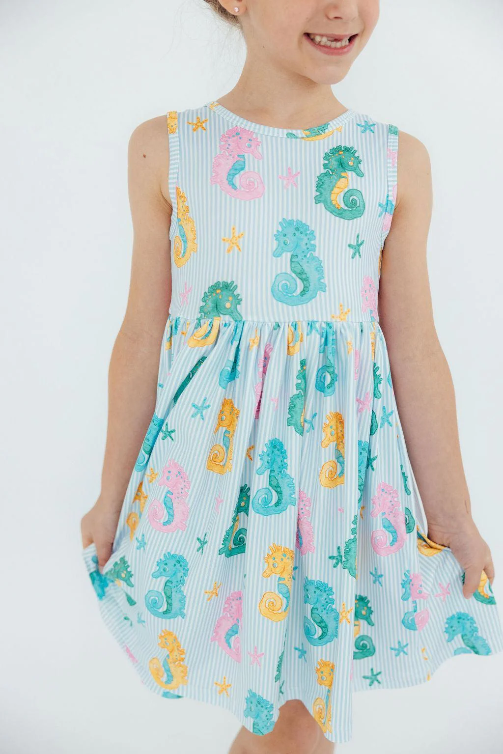 Mila & Rose Mila & Rose Seahorse Swirl Tank Twirl Dress