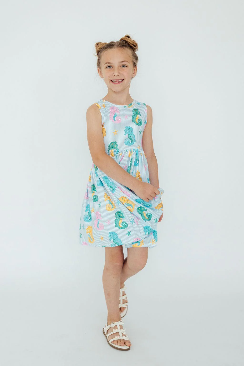 Mila & Rose Mila & Rose Seahorse Swirl Tank Twirl Dress