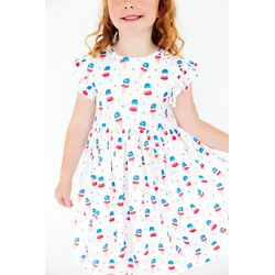 Mila & Rose Mila & Rose Summer Sweets Flutter Sleeve Twirl Dress