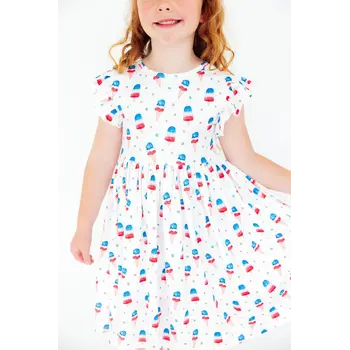 Mila & Rose Mila & Rose Summer Sweets Flutter Sleeve Twirl Dress