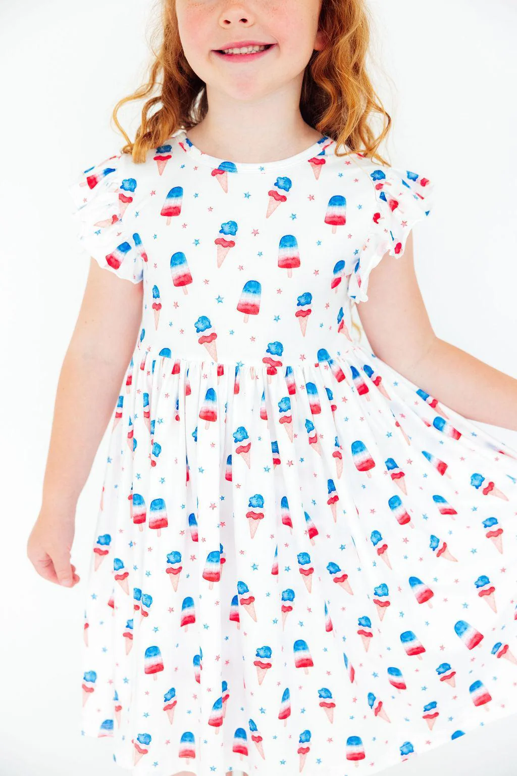 Mila & Rose Mila & Rose Summer Sweets Flutter Sleeve Twirl Dress