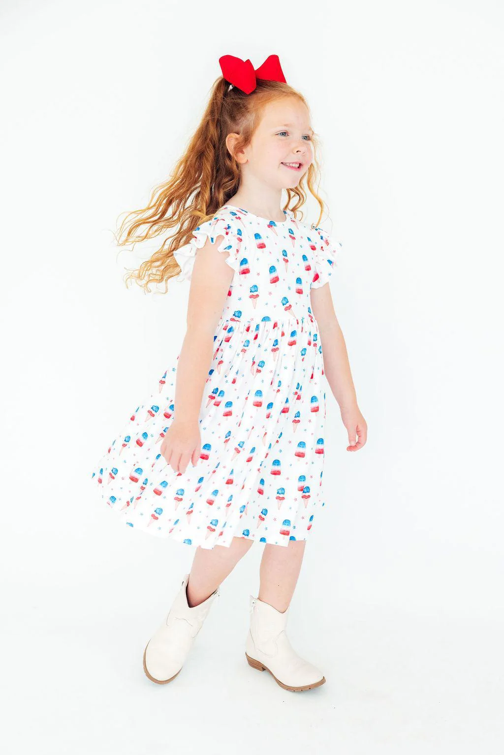 Mila & Rose Mila & Rose Summer Sweets Flutter Sleeve Twirl Dress