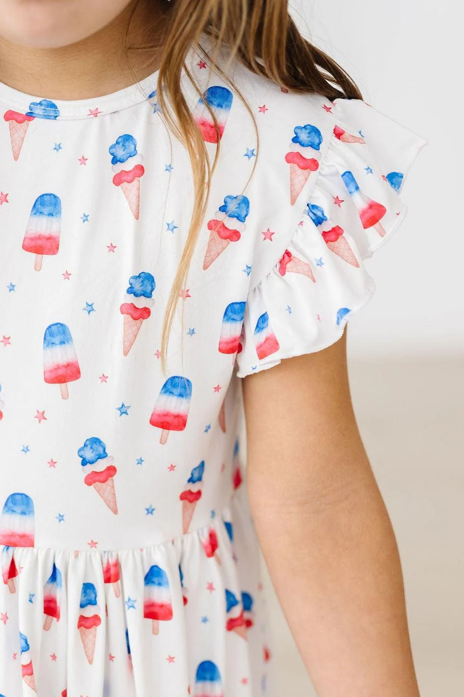 Mila & Rose Mila & Rose Summer Sweets Flutter Sleeve Twirl Dress