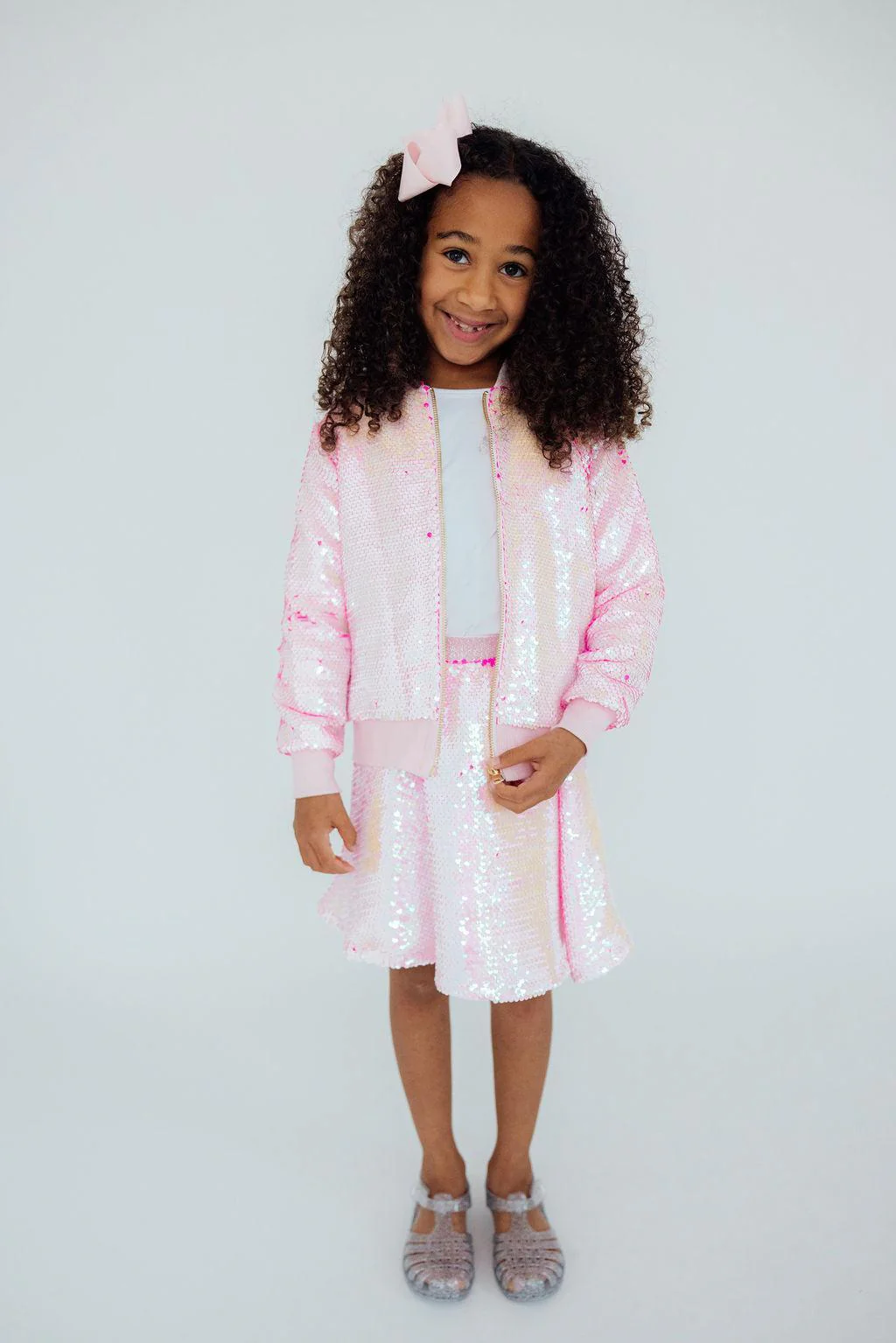 Mila & Rose Mila & Rose Diva Pink Flip Sequin Jacket