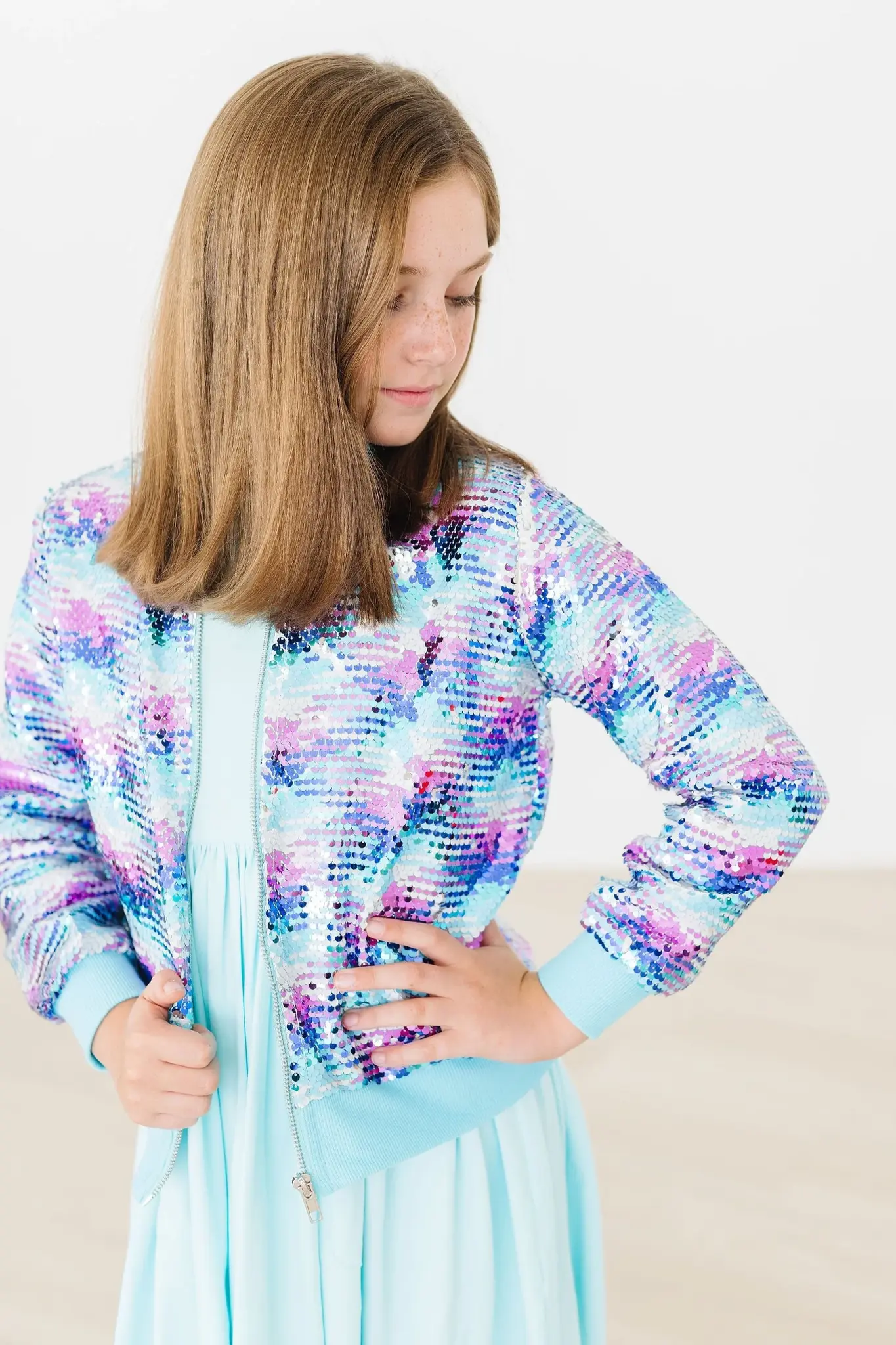 Mila & Rose Mila & Rose Mermaid Flip Sequin Jacket