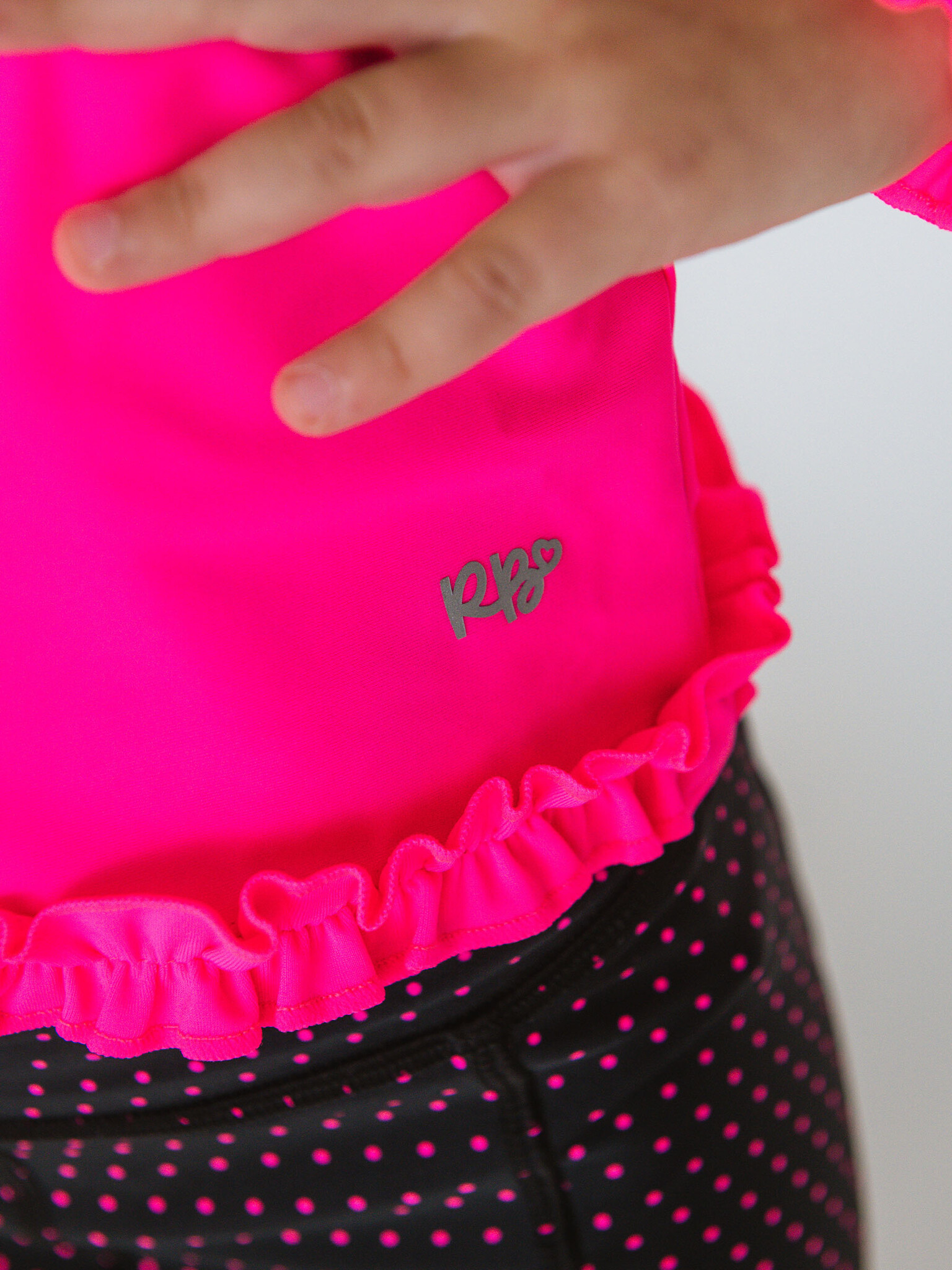 RuffleButts Rufflebutts Active Full Zip Ruffle Jacket