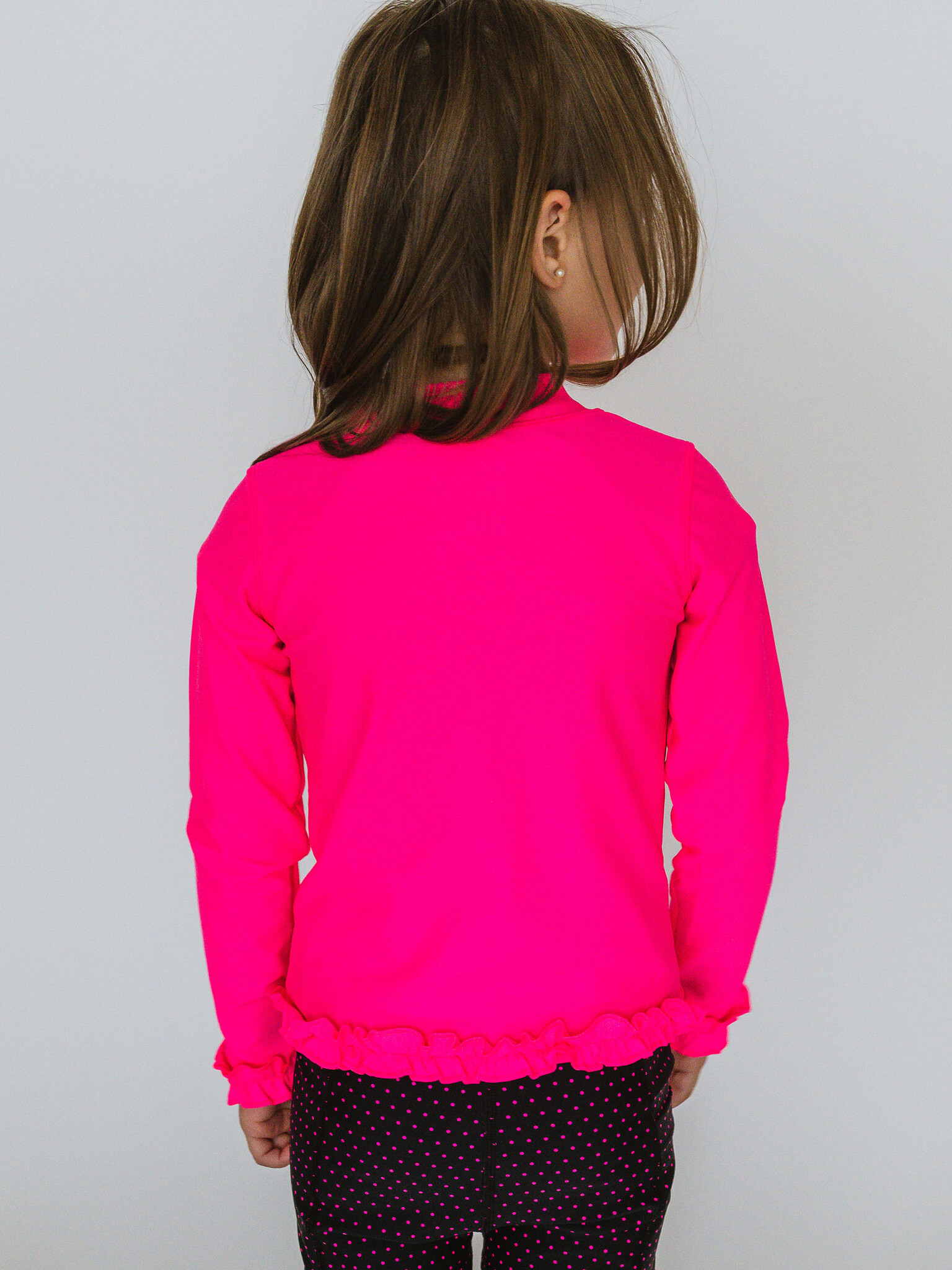 RuffleButts Rufflebutts Active Full Zip Ruffle Jacket